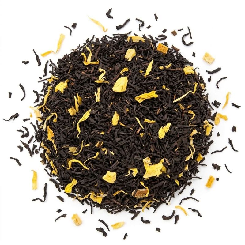 Schwarz-aromatisierter-Tee-Maracuja / Passionsfrucht